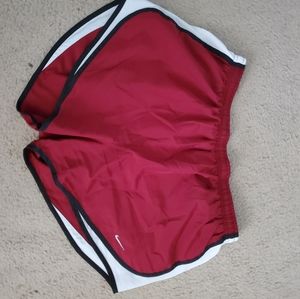 Maroon Nike shorts